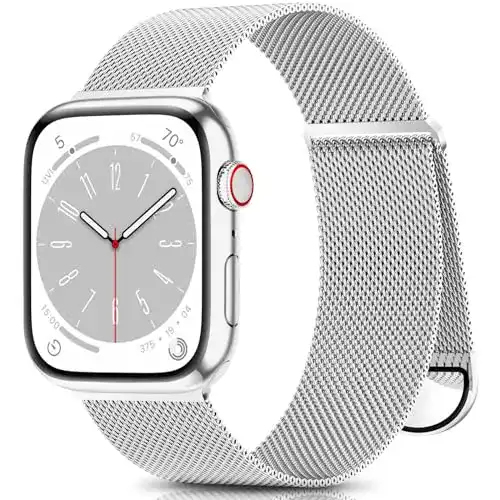 Jiamus Metall Armband für Apple Watch Edelstahl Mesh Armband