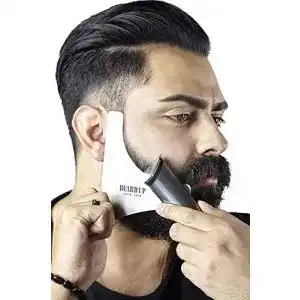 Bartschablone Beard Up Your Life aus Premium Edelstahl für Bartstyling