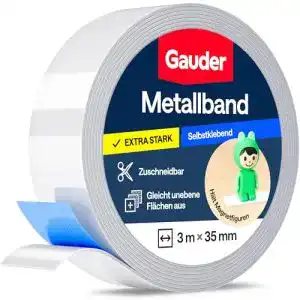 Magnetband GAUDER selbstklebend aus Stahlblech in Weiß
