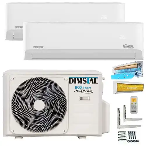Split-Klimaanlage mit 2 Innengeräten A++/A++ Duo-Split