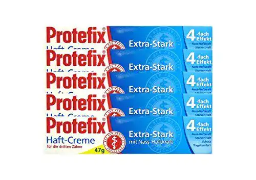 Haftcreme Protefix 5x für die dritten Zähne 47g