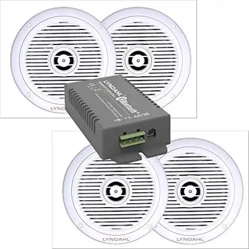 Bluetooth Deckenlautsprecher Set von Lyndahl mit Verstärker und Einbaulautsprechern