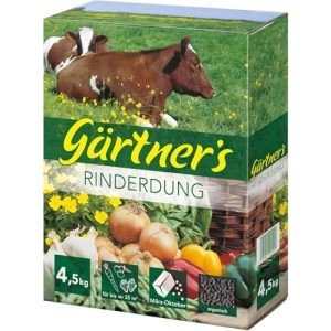 Naturdünger Gärtner’s Rinderdung 4,5 kg Pelletform für gesunde Pflanzen