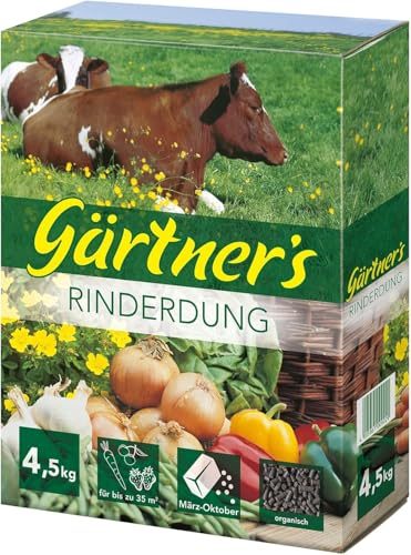 Naturdünger Gärtner’s Rinderdung 4,5 kg Pelletform für gesunde Pflanzen