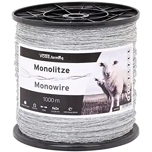 Weidezaun VOSS.farming Monolitze Polydraht transparent