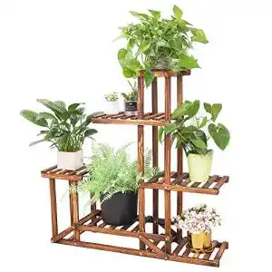 Pflanzenregal Wisfor Blumenständer für Balkon und Garten mit 6 Ebenen