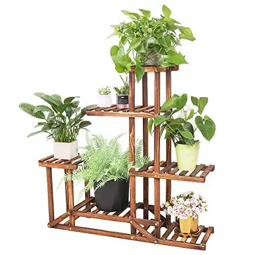 Pflanzenregal Wisfor Blumenständer für Balkon und Garten mit 6 Ebenen