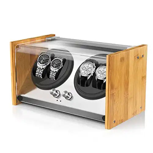 Uhrenbeweger Watch Winder Smith aus Bambusholz und Metall