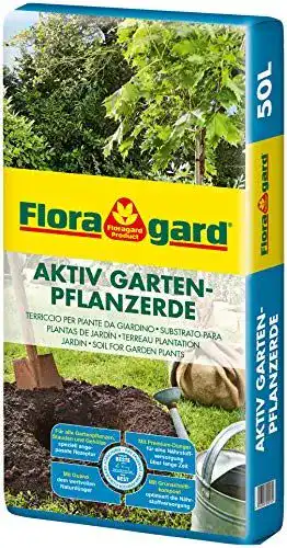 Pflanzerde Floragard Aktiv Garten 50 Liter – Erde mit Langzeitdünger