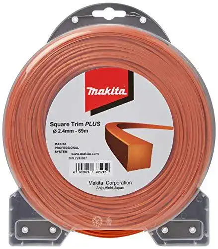 Mähfaden 2,4 mm für Makita, 4-kant, 2,4 mm x 69 m, Artikelnummer 369224607