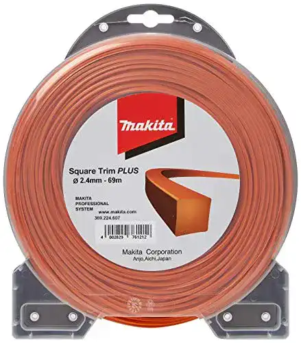 Mähfaden 2,4 mm für Makita, 4-kant, 2,4 mm x 69 m, Artikelnummer 369224607