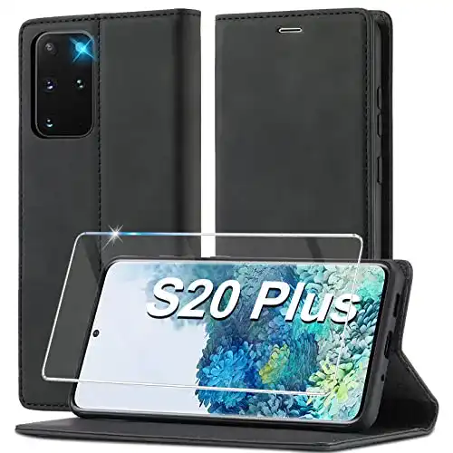 Ailicici Handyhülle für Samsung Galaxy S20 Plus Klappbare Lederhülle