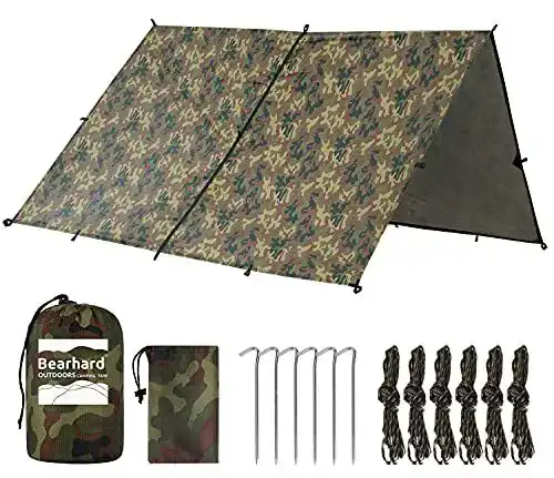 Bearhard wasserdichte Camping Zeltplane 3 x 3,6 m für Outdoor-Aktivitäten