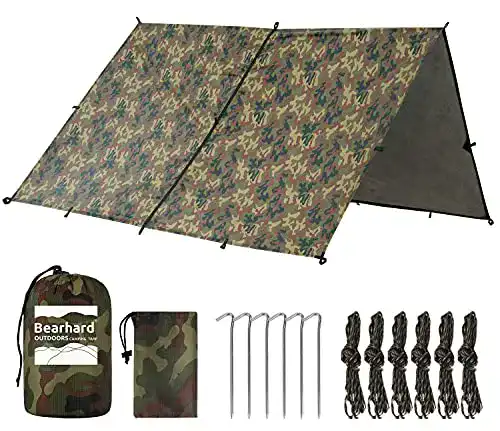 Bearhard wasserdichte Camping Zeltplane 3 x 3,6 m für Outdoor-Aktivitäten