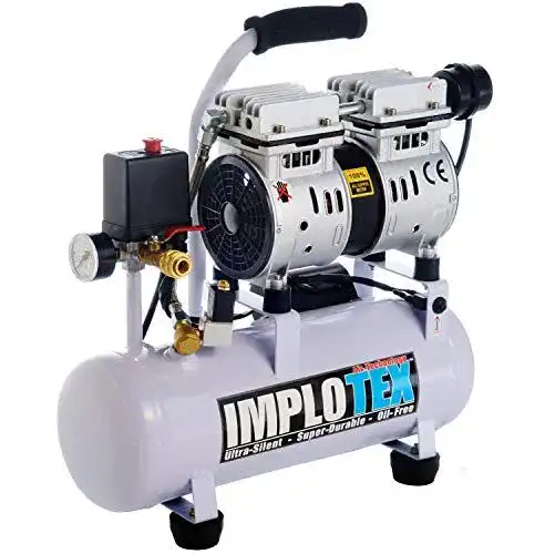 Kompakter Flüsterkompressor IMPLOTEX 480W mit 9-Liter-Kessel