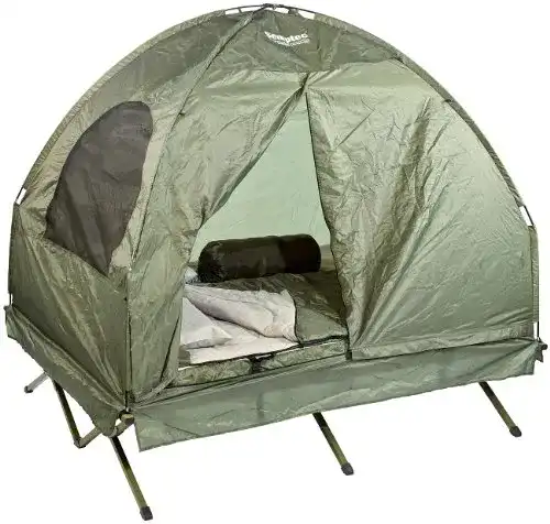 Feldbett mit Zelt von Semptec Urban Survival Technology
