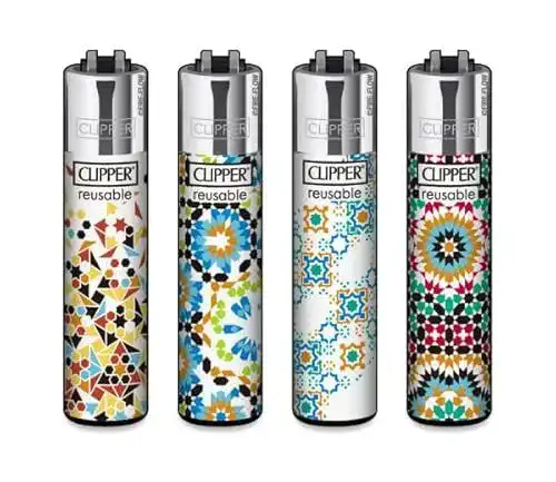 Clipper Feuerzeug Dhobia im 4er Set Multipack