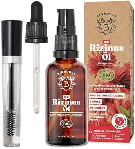 Bionoble Rizinusöl Bio 50ml – 100% Rein und Natürlich
