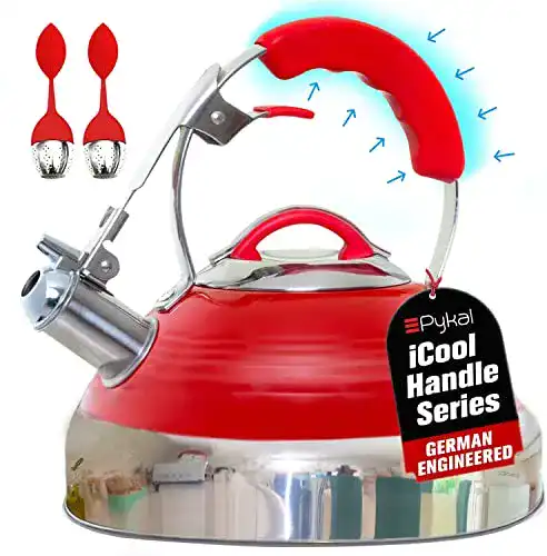 Wasserkessel Pykal Pfeifender Retro 2,6 L Vintage Teekessel