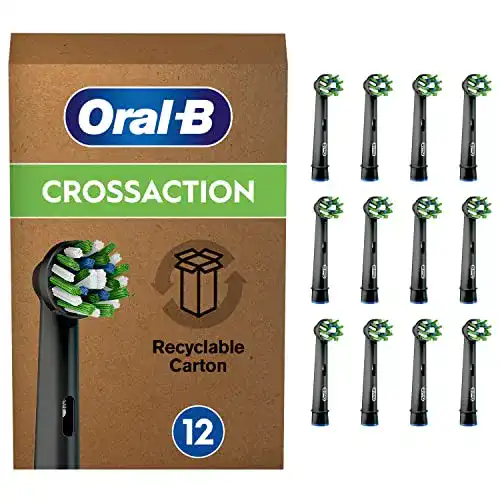 Oral-B CrossAction Aufsteckbürsten für elektrische Zahnbürsten, 12 Stück