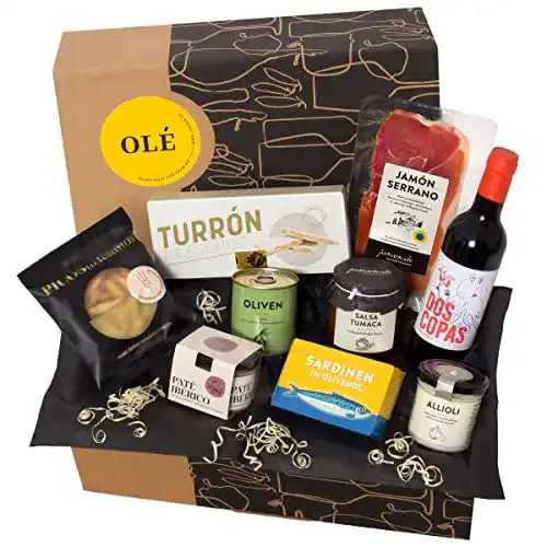 Geschenkbox Olé mit spanischen Delikatessen von jamon.de
