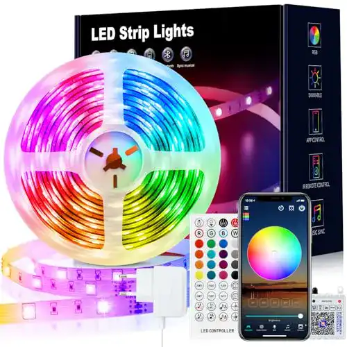 LED Streifen 10m mit Bluetooth RGB Steuerung für individuelle Lichtgestaltung