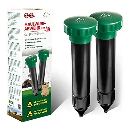 Wühlmausvertreiber Gardigo Maulwurf Vertreiber Basic 2er Set