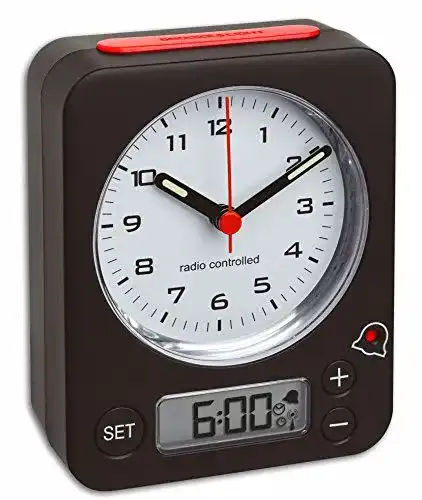 Funkwecker TFA Dostmann Combo 60.1511.01.05 mit analoger und digitaler Anzeige