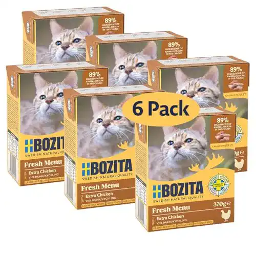 Bozita Häppchen in Gelee für Katzen mit hohem Hühneranteil Multibox