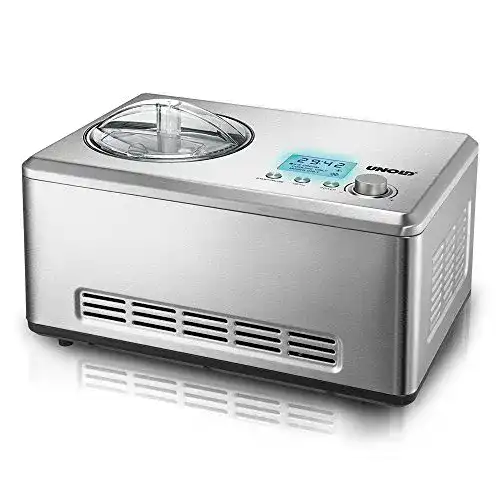 Eismaschine mit Kompressor Unold Nobile 48876 Edelstahl, 2 Liter