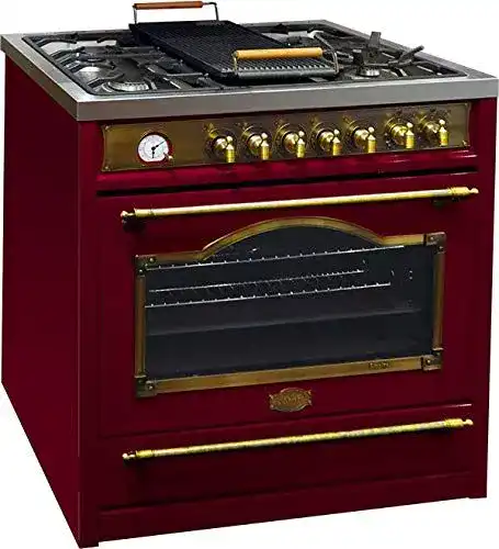 Gasherd mit Gasbackofen Kaiser Empire HGE 93555 Retro 90cm