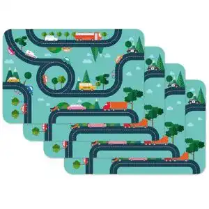 Tischset Venilia Kids Autostraße – Mal- und Platzset