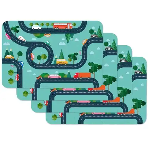 Tischset Venilia Kids Autostraße – Mal- und Platzset