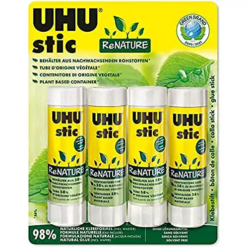 Uhu Stic Klebestift ReNATURE 4x40g Nachhaltiger Kleber