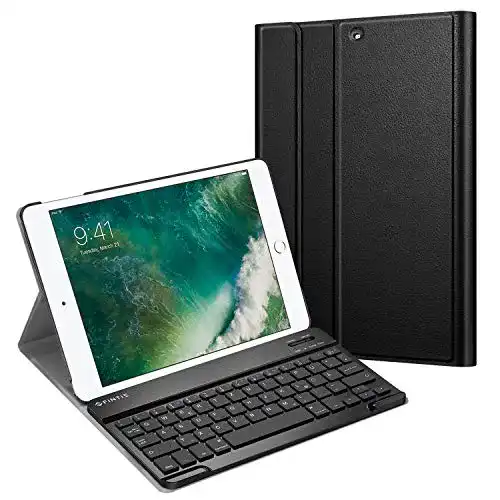 Fintie Tastatur Hülle für iPad 9.7 Zoll 2018 und 2017 mit Bluetooth Tastatur