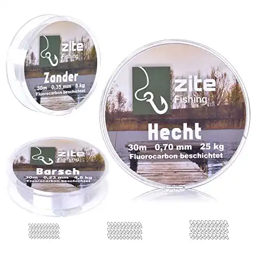 Vorfachschnur Zite Fishing Fluoro-Carbon Set mit verschiedenen Durchmessern