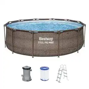 Bestway Steel Pro MAX Frame Pool-Set mit Filterpumpe Ø 366 cm