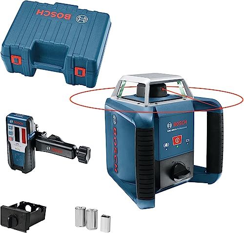 Rotationslaser Bosch Professional GRL 400 H mit Ein-Knopf-Bedienfeld