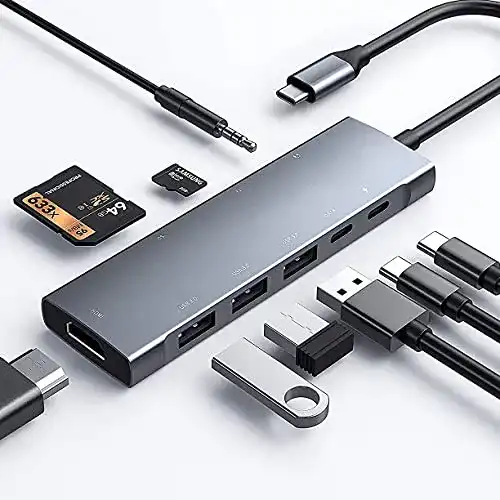 USB-C Hub GKEAPZA 9in1 Adapter für iPad Pro und MacBook