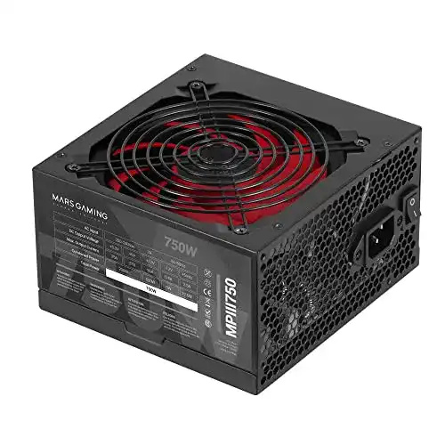 Gaming-Netzteil Mars Gaming MPIII750, ATX 750W Netzteil mit 5 Jahren Garantie