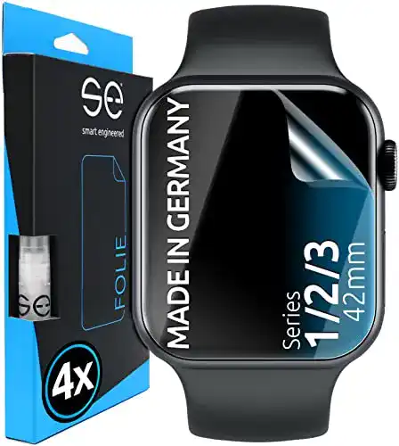 Apple Watch Schutzfolie Smart Engineered 4x SE 3D Schutzfolie
