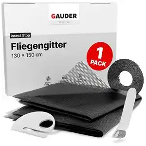Fliegengitter GAUDER (130 x 150 cm) aus Polyester, Insektenschutz