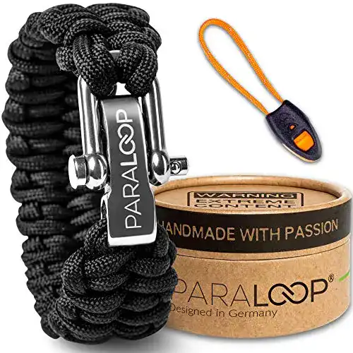 Paracord-Armband Paraloop Original für Männer mit Signalpfeife