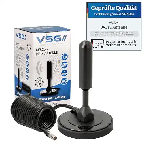 VSG 24 DVB-T Antenne – HDTV Zimmerantenne für optimalen Empfang