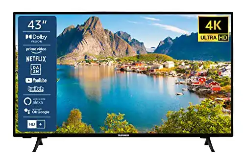 Telefunken Smart TV XU43SN550S 43 Zoll mit 4K Ultra HD und Dolby Atmos