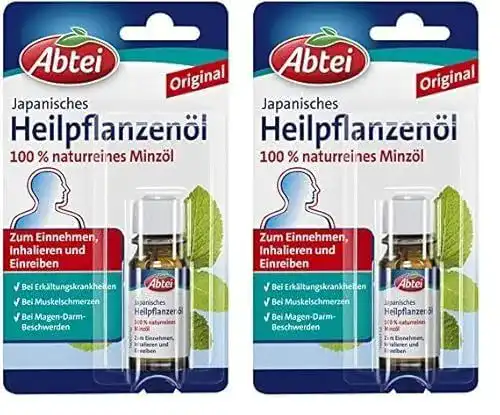 Japanisches Heilpflanzenöl Abtei – 100% reines Minzöl 10ml