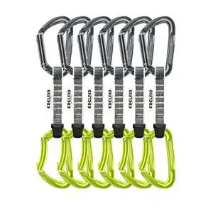 Edelrid Expressset Pure Set Sixpack 10 cm Slate-Oasis