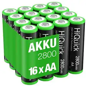 HiQuick Mignon AA Akkus 2800mAh, 16 Stück im Set