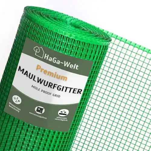 Maulwurfnetz HaGa 0,6 m x 50 m für zuverlässigen Maulwurfschutz