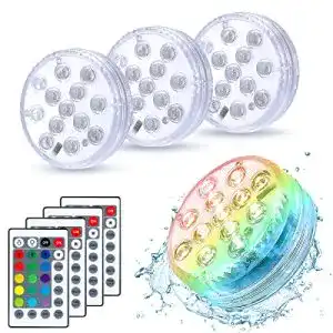 Poolbeleuchtung Mture Unterwasser LED Licht, 4 Stück